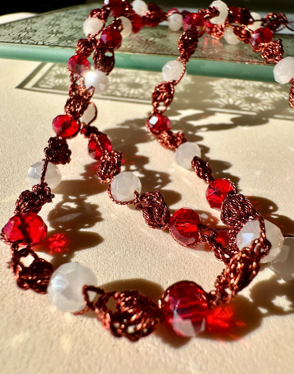 Collana Perla All'uncinetto